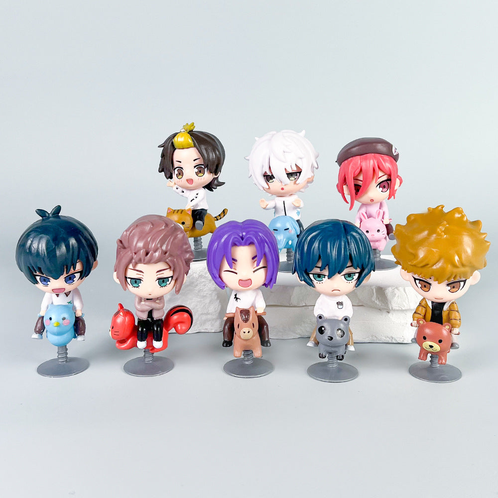 Blue Lock Rocking Horse Ornament 8pcs