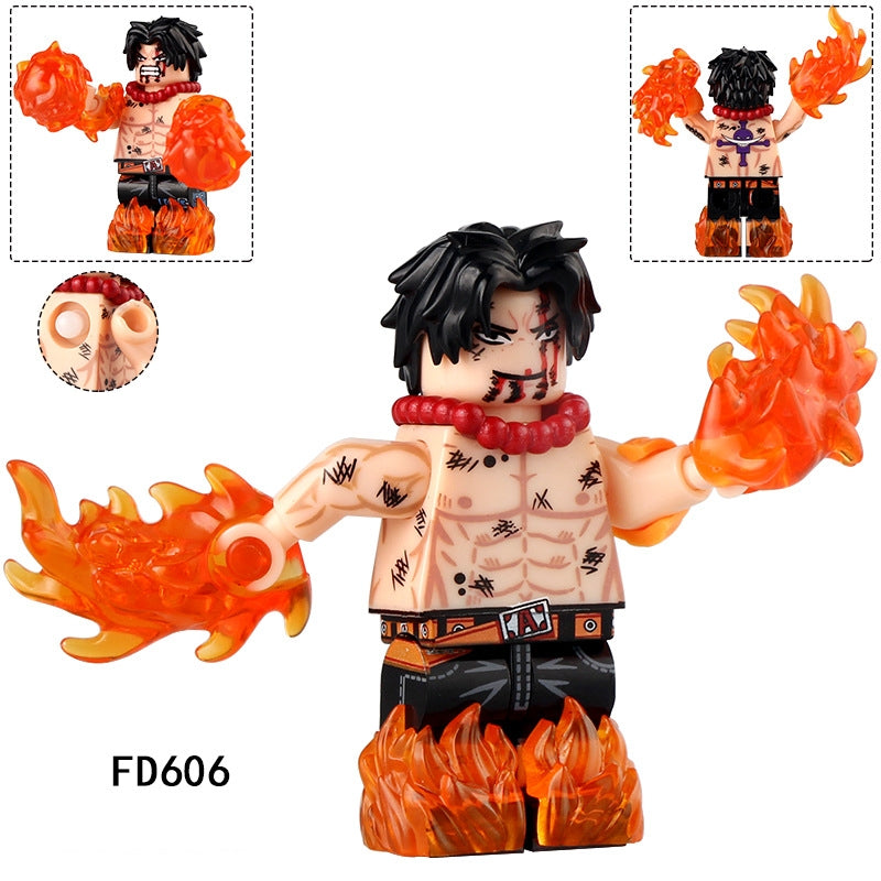 2025 New One Piece Ace Figure Building Blocks(Buy 1 Free 1)