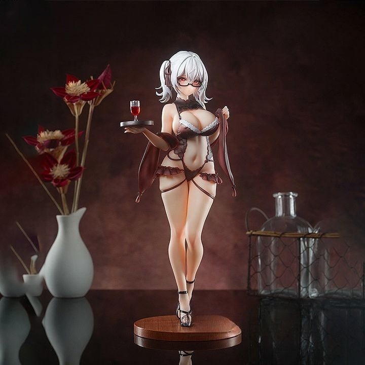 Original Character Wine Waiter Girl Cynthia Statue