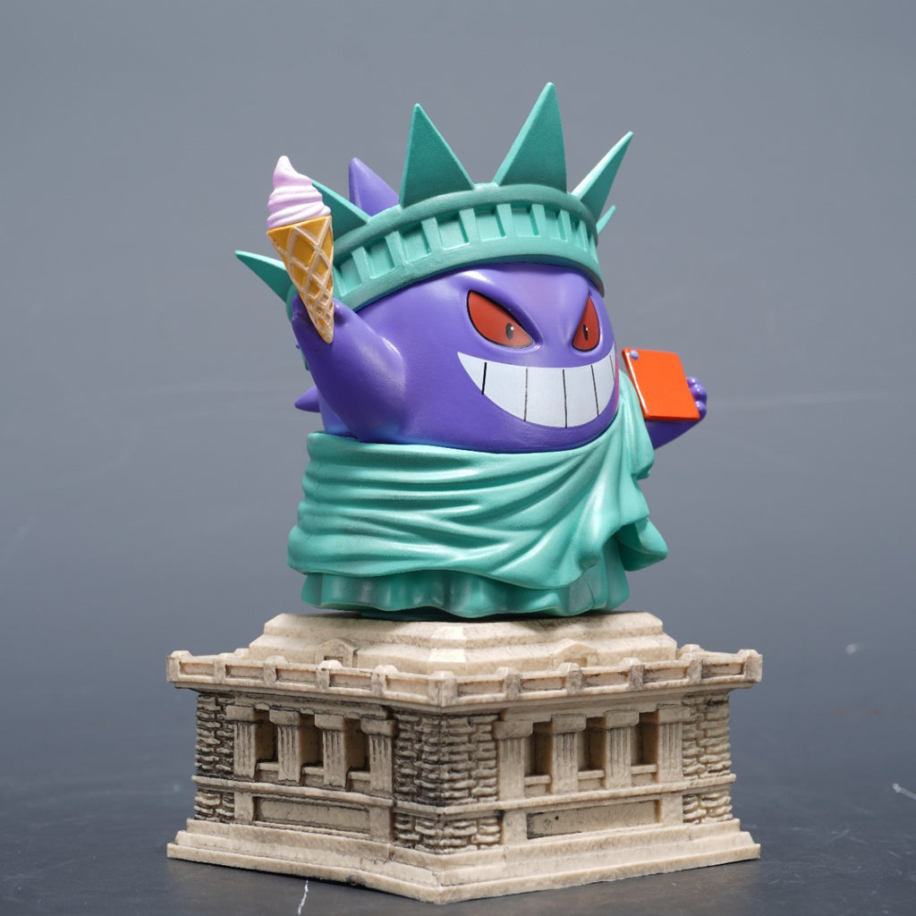 Pokemon Gengar Cos Statue of Liberty Cute Figure