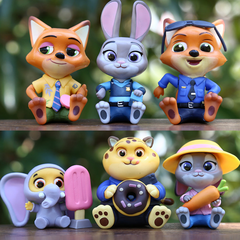 Popular Animated Movies Cute Ornaments 6pcs