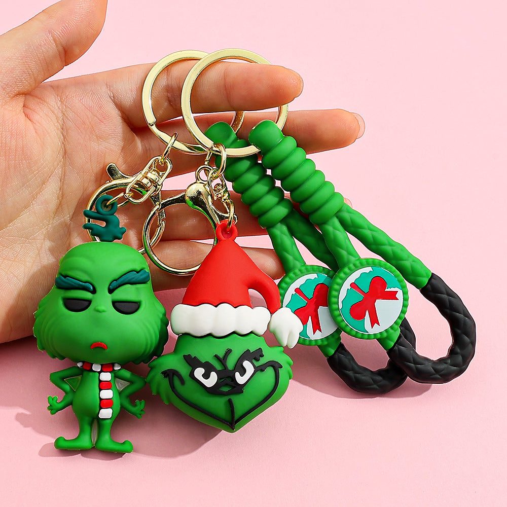 2025 New The Grinch Cute Keychain Set 4pcs