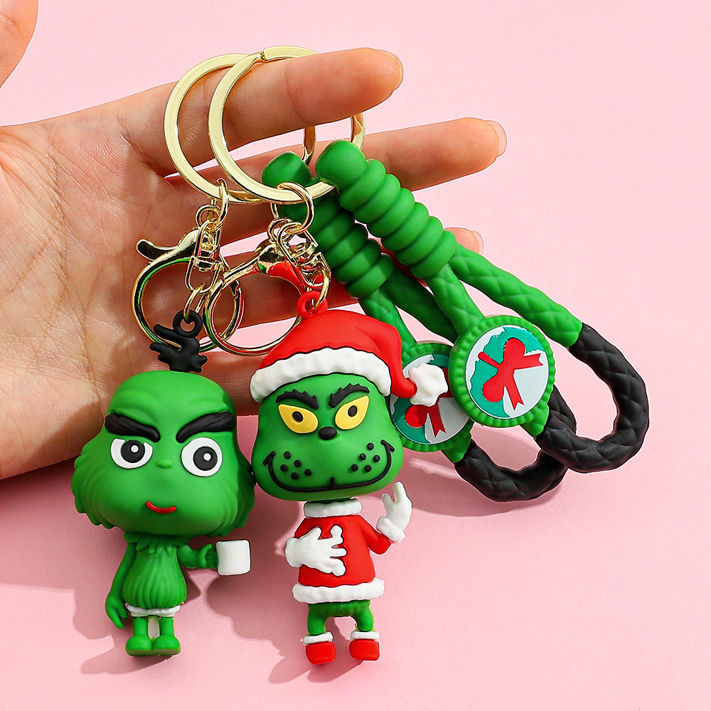 2025 New The Grinch Cute Keychain Set 4pcs