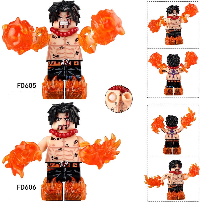 2025 New One Piece Ace Figure Building Blocks(Buy 1 Free 1)