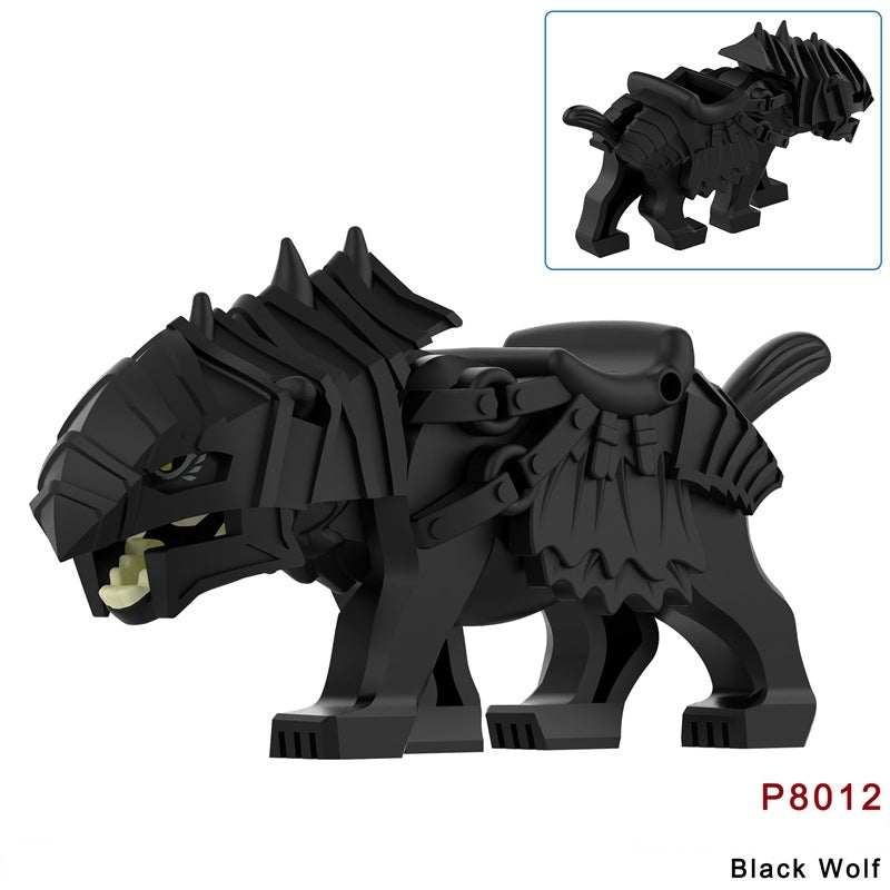 2025 New The Lord of the Rings Wolf Figure Building Blocks