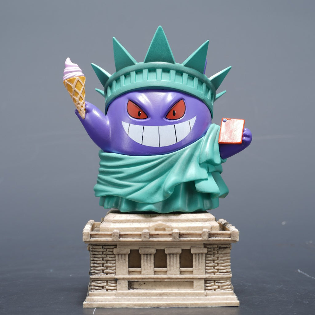 Pokemon Gengar Cos Statue of Liberty Cute Figure