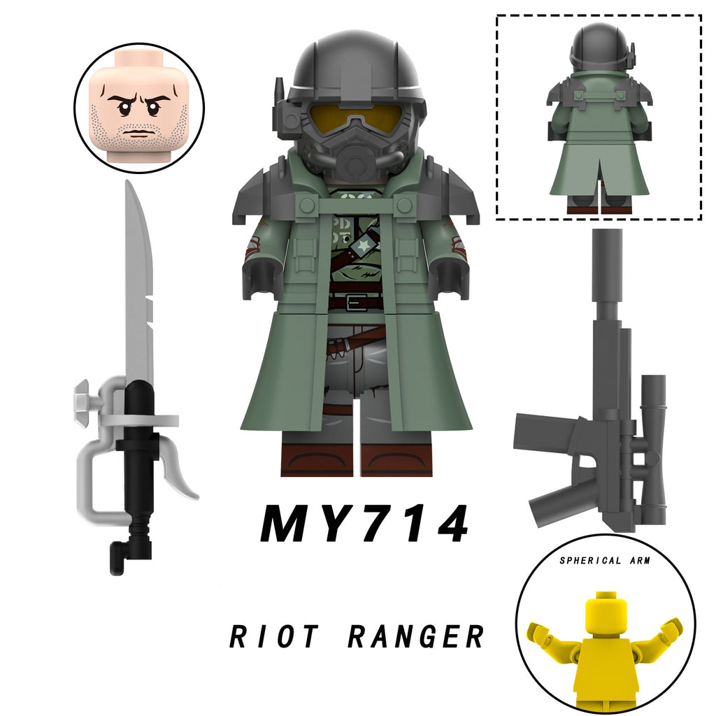 2025 New Fallout Rangers Figure Building Blocks