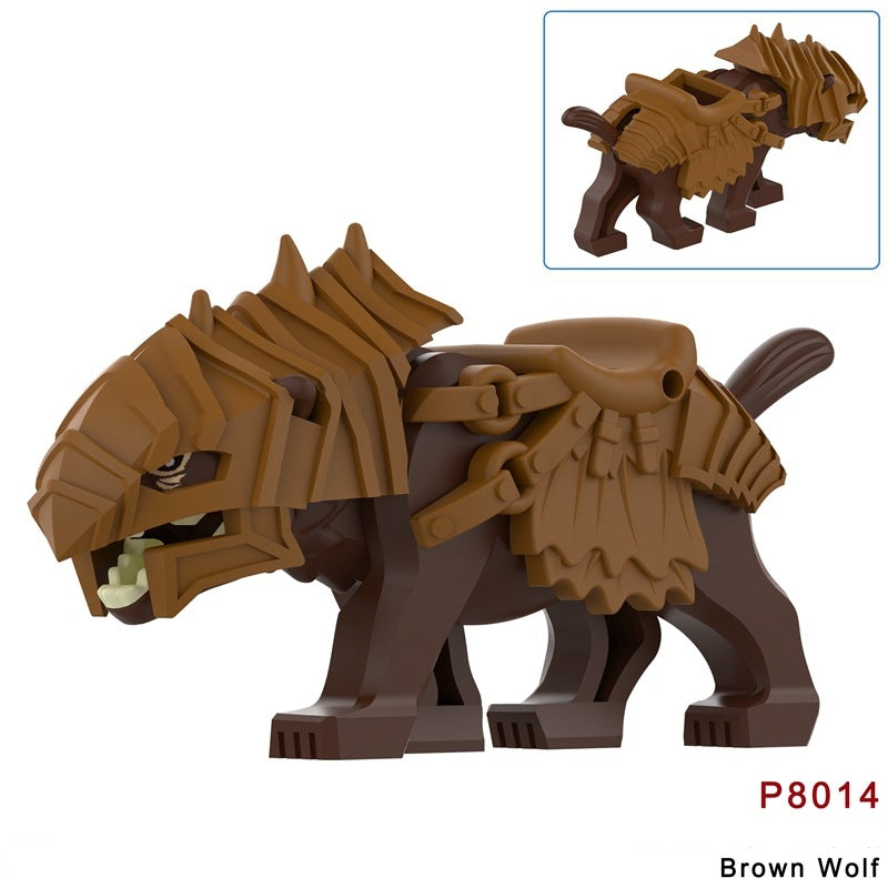 2025 New The Lord of the Rings Wolf Figure Building Blocks
