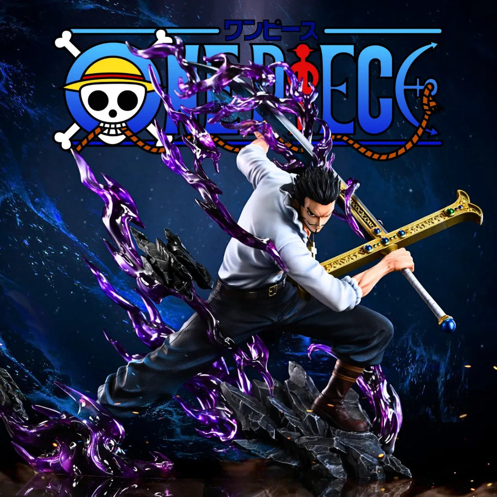 One Piece Dracule Mihawk  Skill Scene Statue