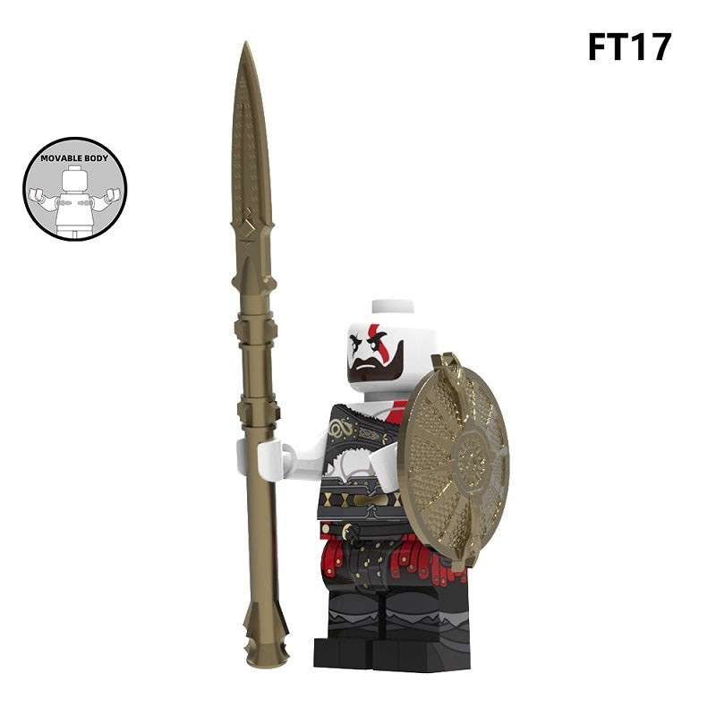 2025 New God Of War Figure Building Blocks