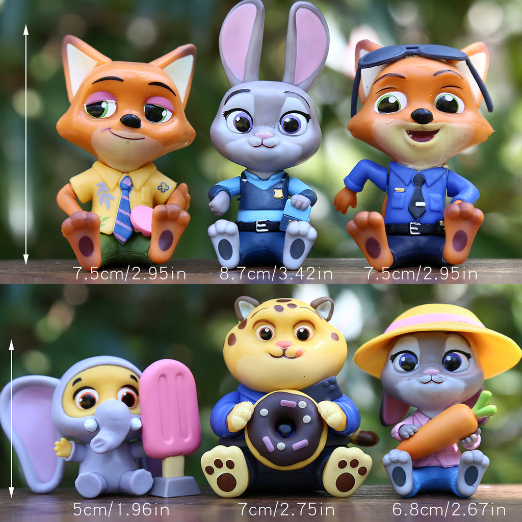 Popular Animated Movies Cute Ornaments 6pcs
