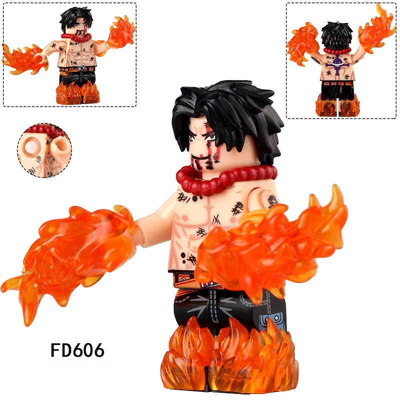 2025 New One Piece Ace Figure Building Blocks(Buy 1 Free 1)