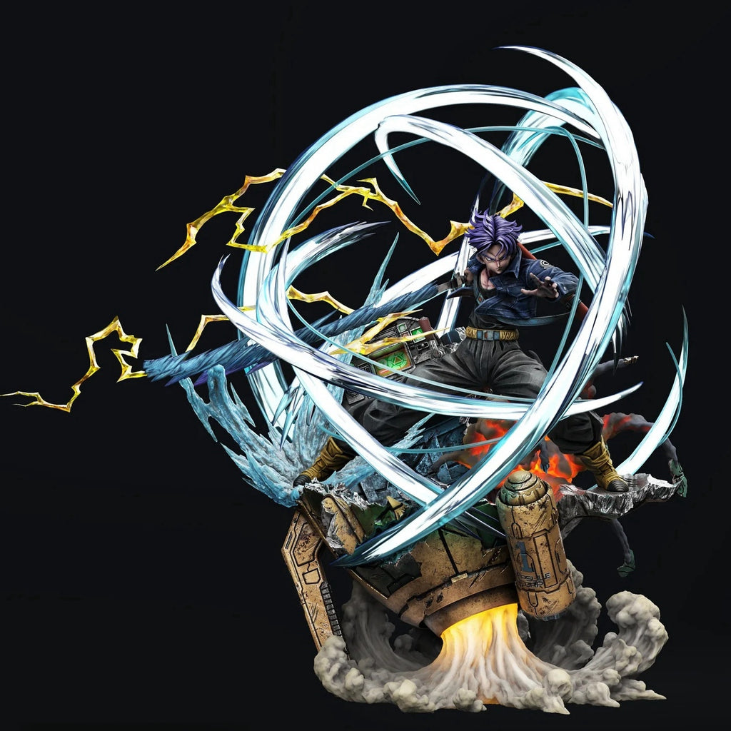 Dragon Ball Z Trunks Fight Scene Statue