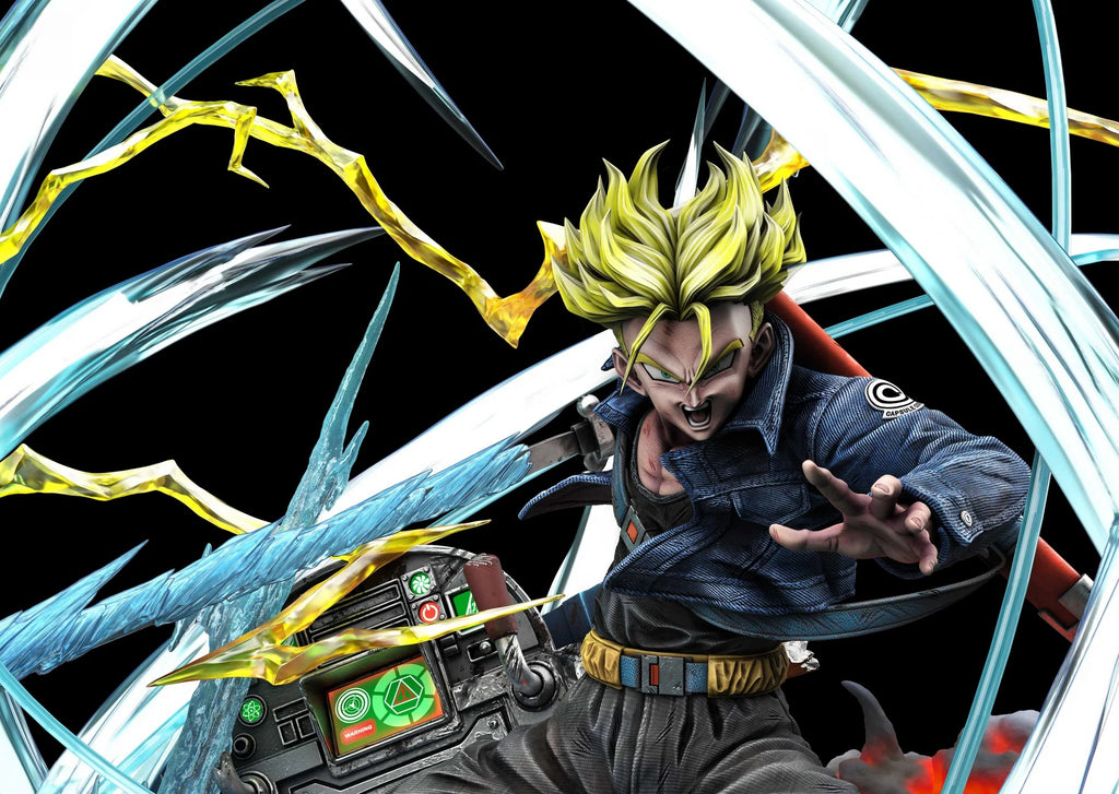 Dragon Ball Z Trunks Fight Scene Statue
