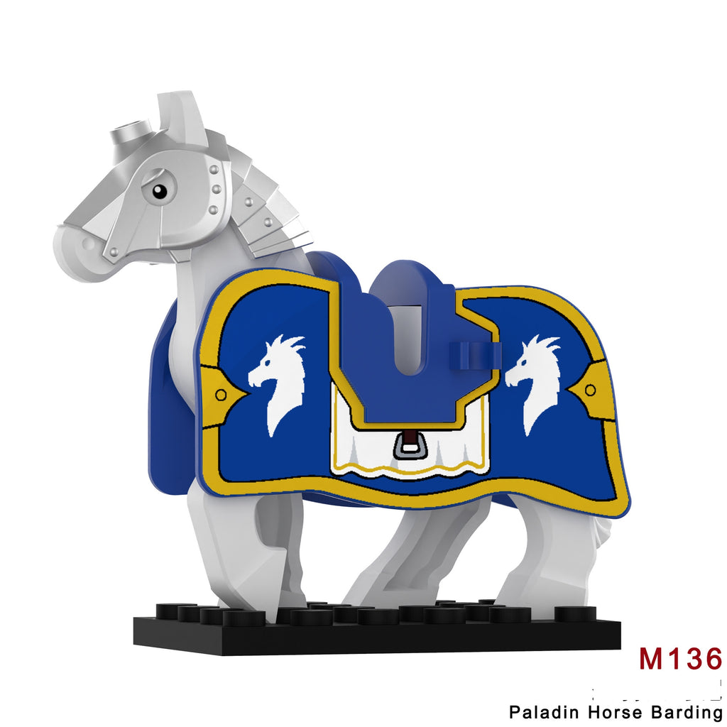 2025 New Middle Ages War Horse Figure Building Blocks