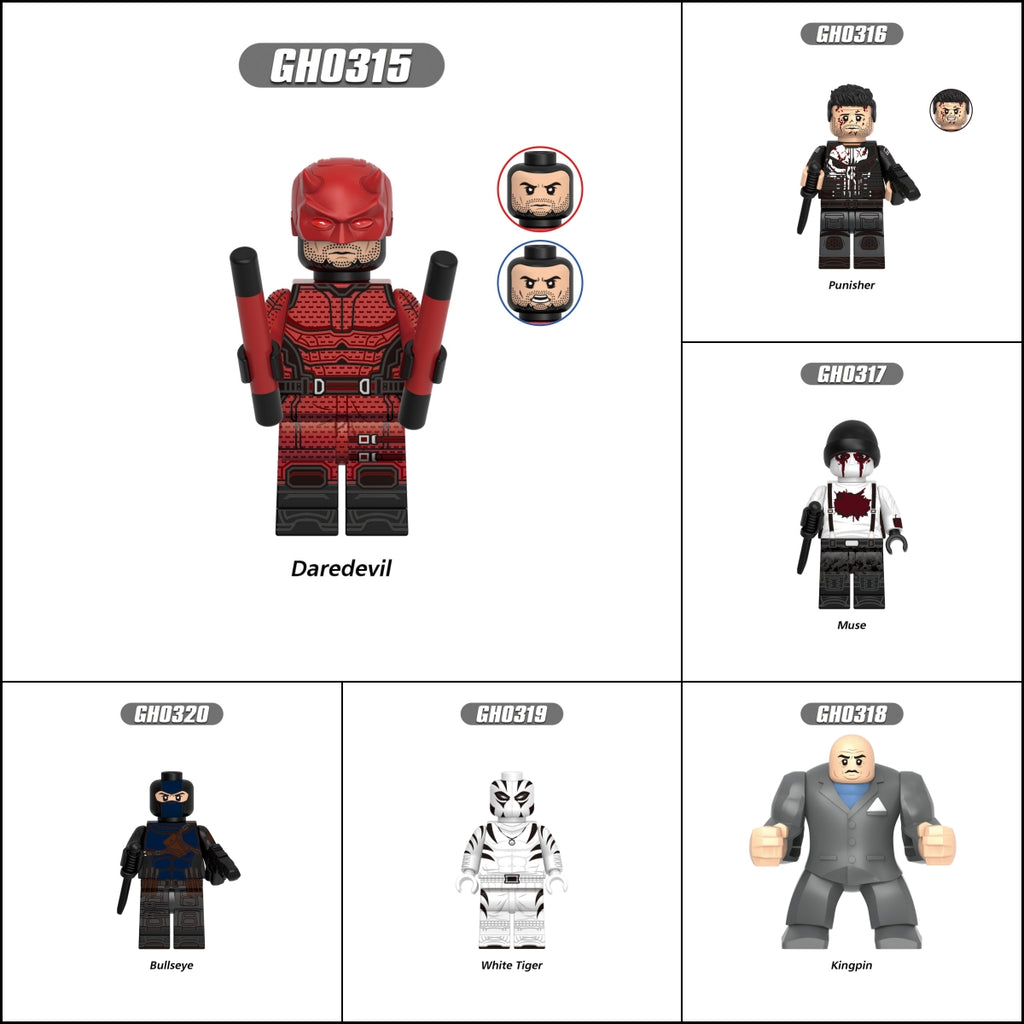 2025 New Daredevil Born Again Figure Building Blocks