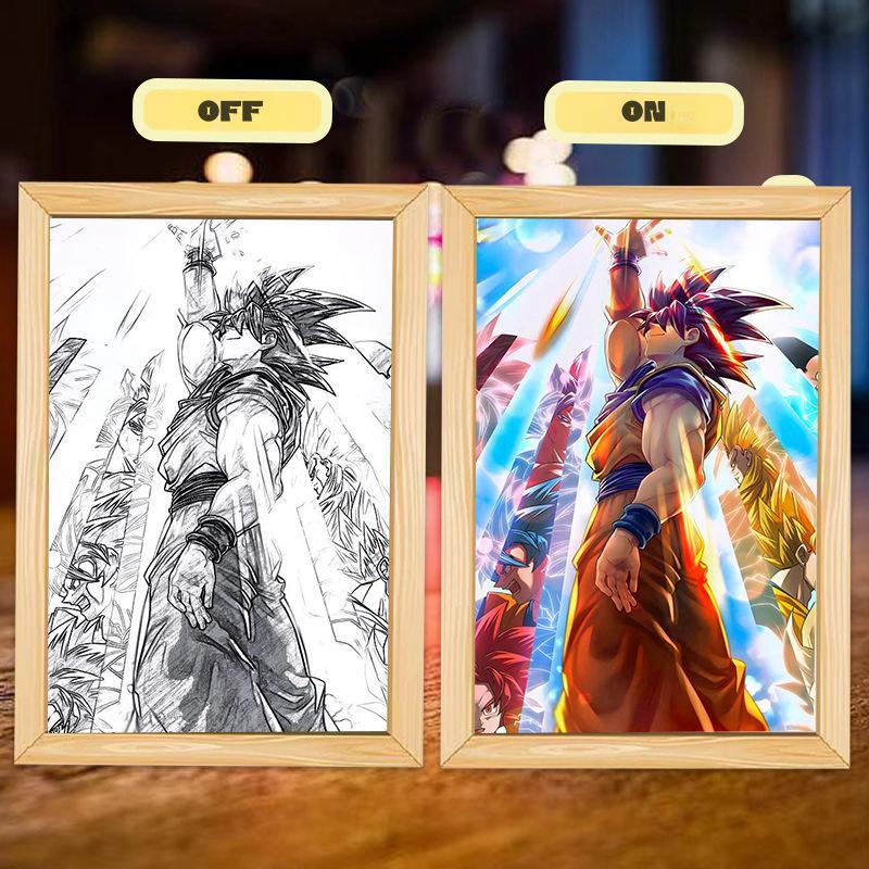 Anime Dragon Ball Memorial Light Painting