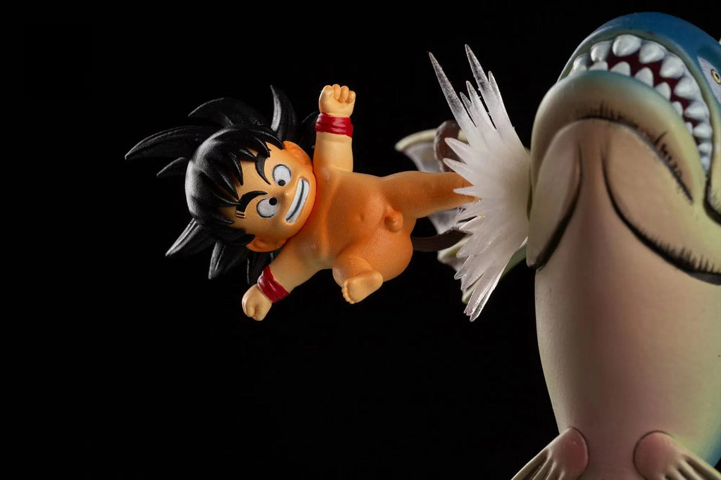Dragon Ball Childhood Son Goku VS Fish Figure