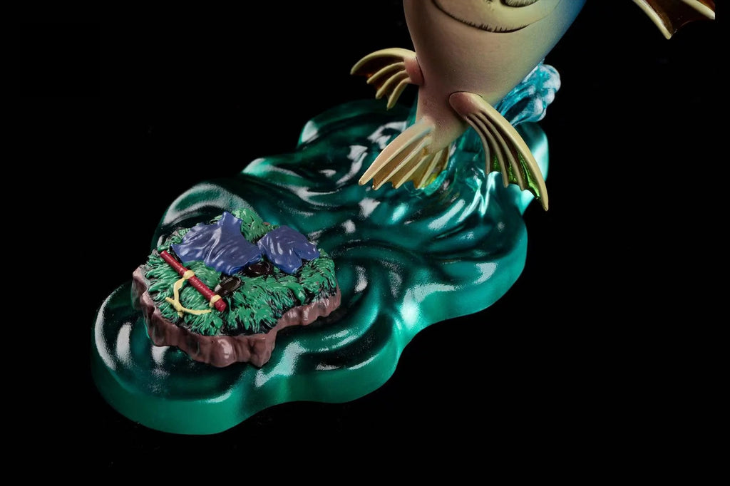 Dragon Ball Childhood Son Goku VS Fish Figure