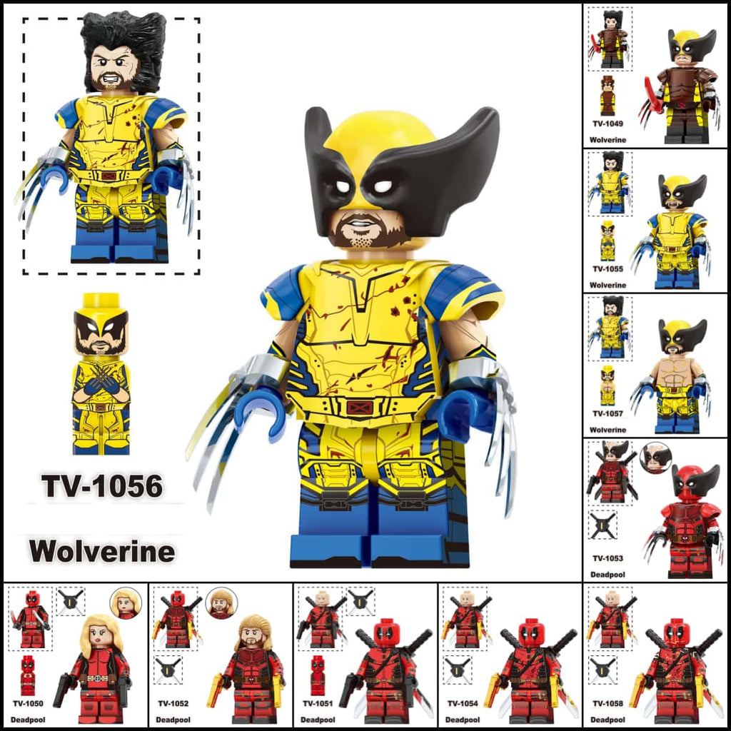 2024 New Deadpool & Wolverine Figure Building Blocks