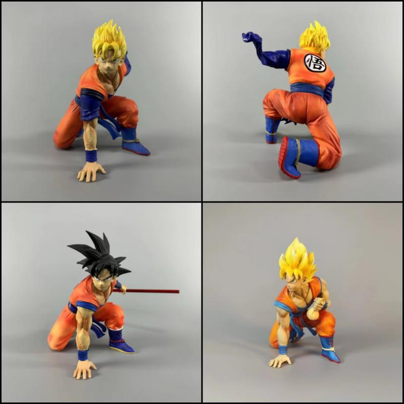 Dragon Ball Z Gohan & Goku Squatting Position Statue