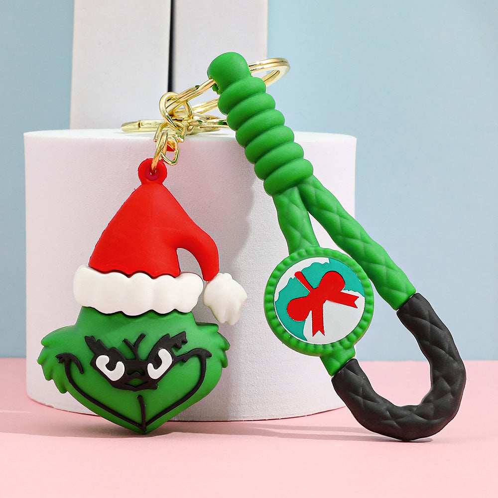 2025 New The Grinch Cute Keychain Set 4pcs