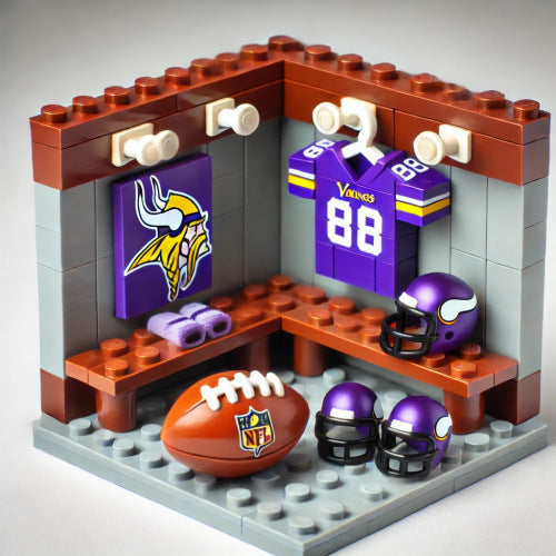 2025 New Football Team Locker Room Building Blocks