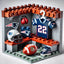 2025 New Football Team Locker Room Building Blocks