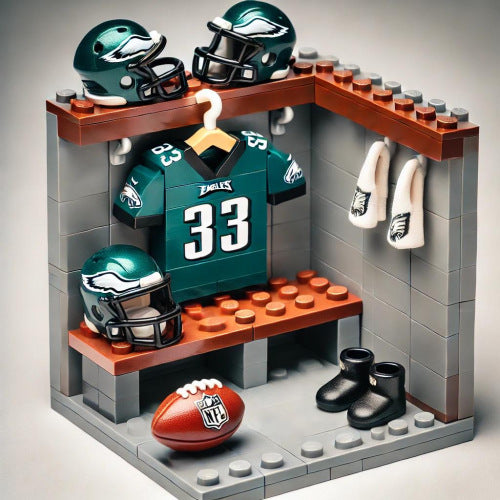 2025 New Football Team Locker Room Building Blocks