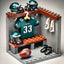 2025 New Football Team Locker Room Building Blocks