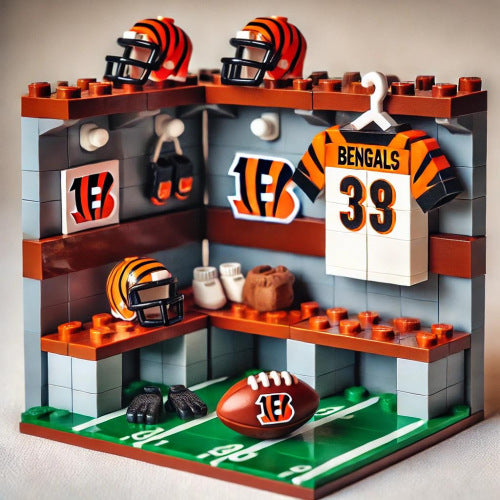 2025 New Football Team Locker Room Building Blocks