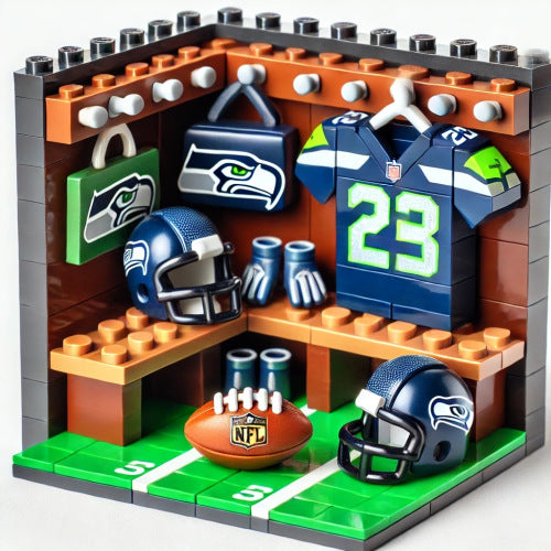 2025 New Football Team Locker Room Building Blocks