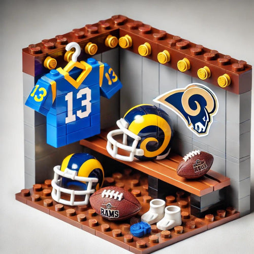 2025 New Football Team Locker Room Building Blocks