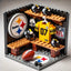 2025 New Football Team Locker Room Building Blocks