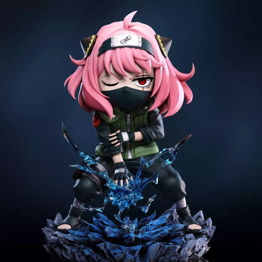 Spy x Family Anya Forger Cosplay Kakashi Cute Statue