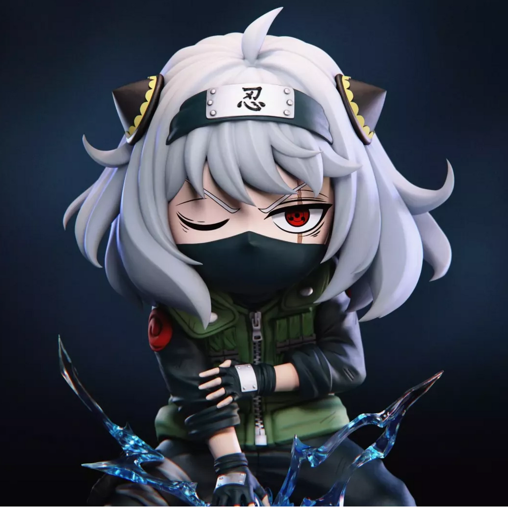 Spy x Family Anya Forger Cosplay Kakashi Cute Statue