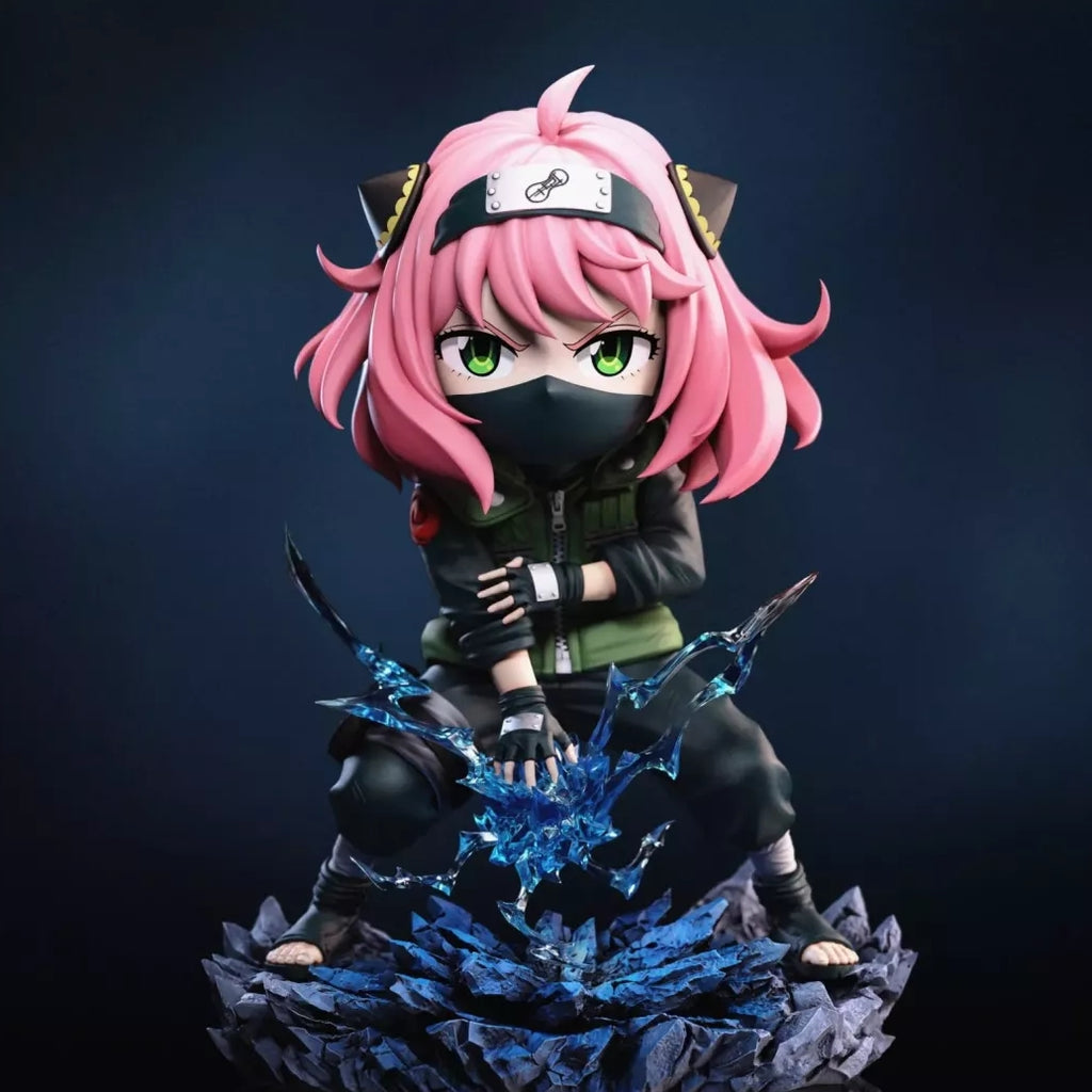 Spy x Family Anya Forger Cosplay Kakashi Cute Statue