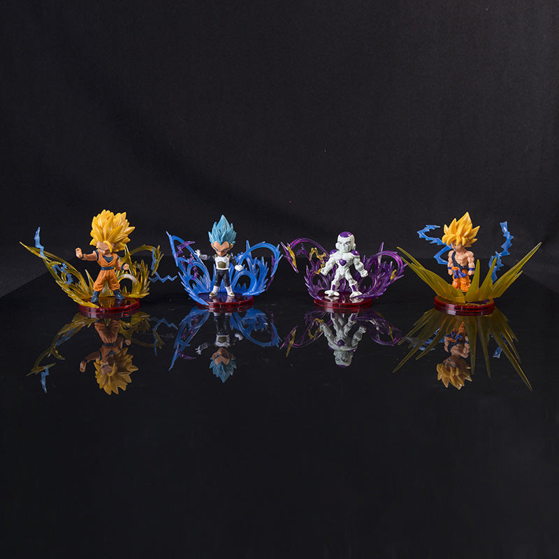 Anime Dragon Ball Combat Effects Ornaments 9pcs