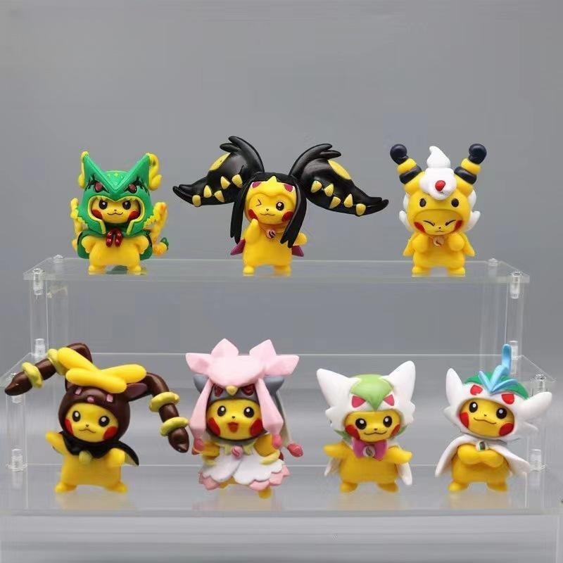 Pokemon Pikachu Cos Figures 7pcs