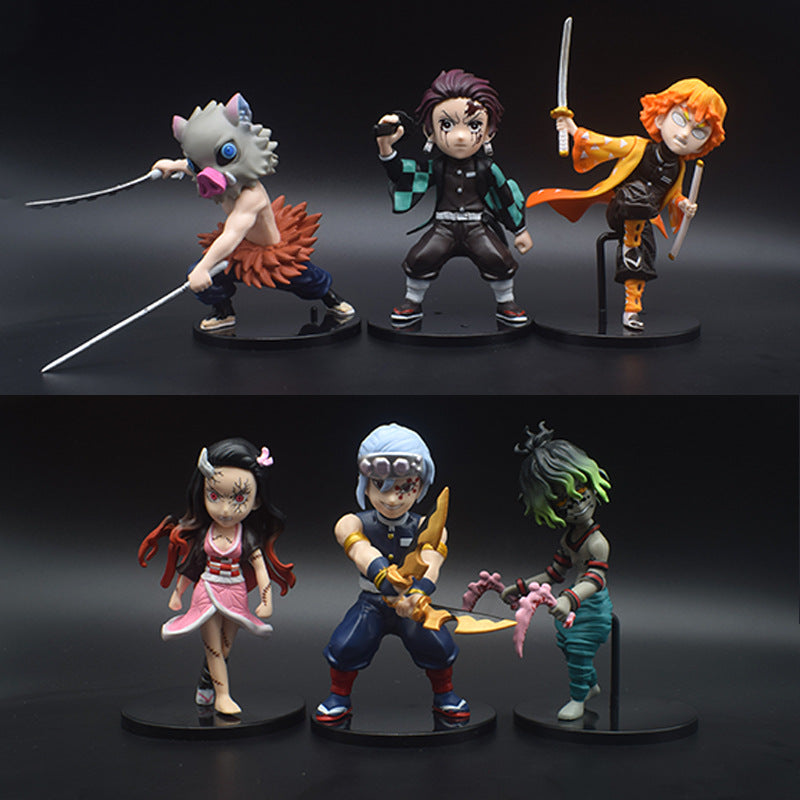 Demon Slayer Combat Stance Figures 6pcs
