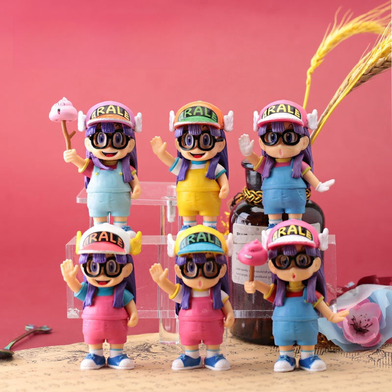 Dr. Slump Arale Cute Ornaments 6pcs