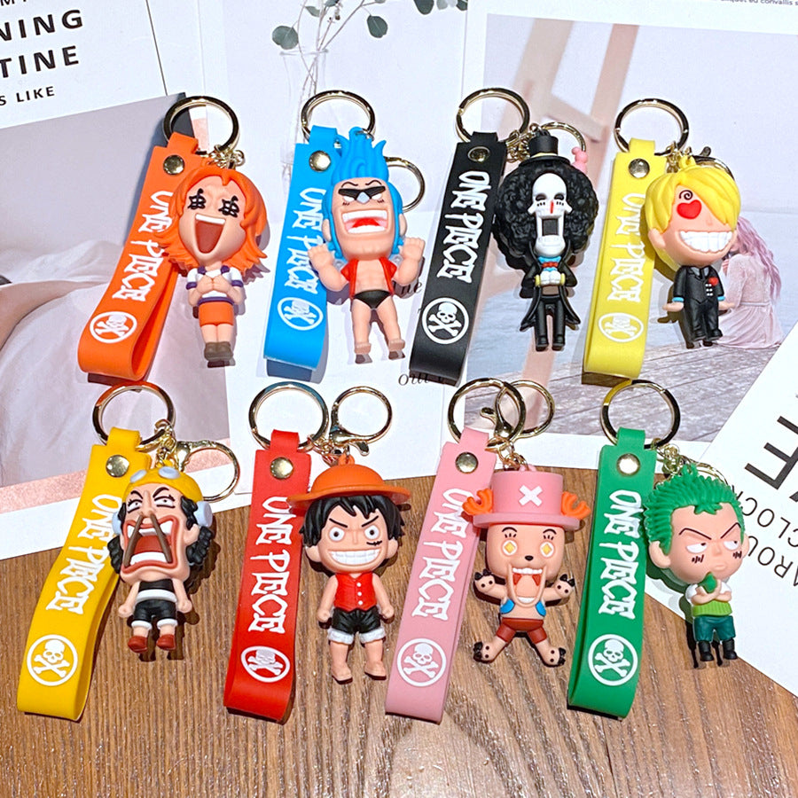 2024 One Piece Straw Hat Pirates Cute Keychain