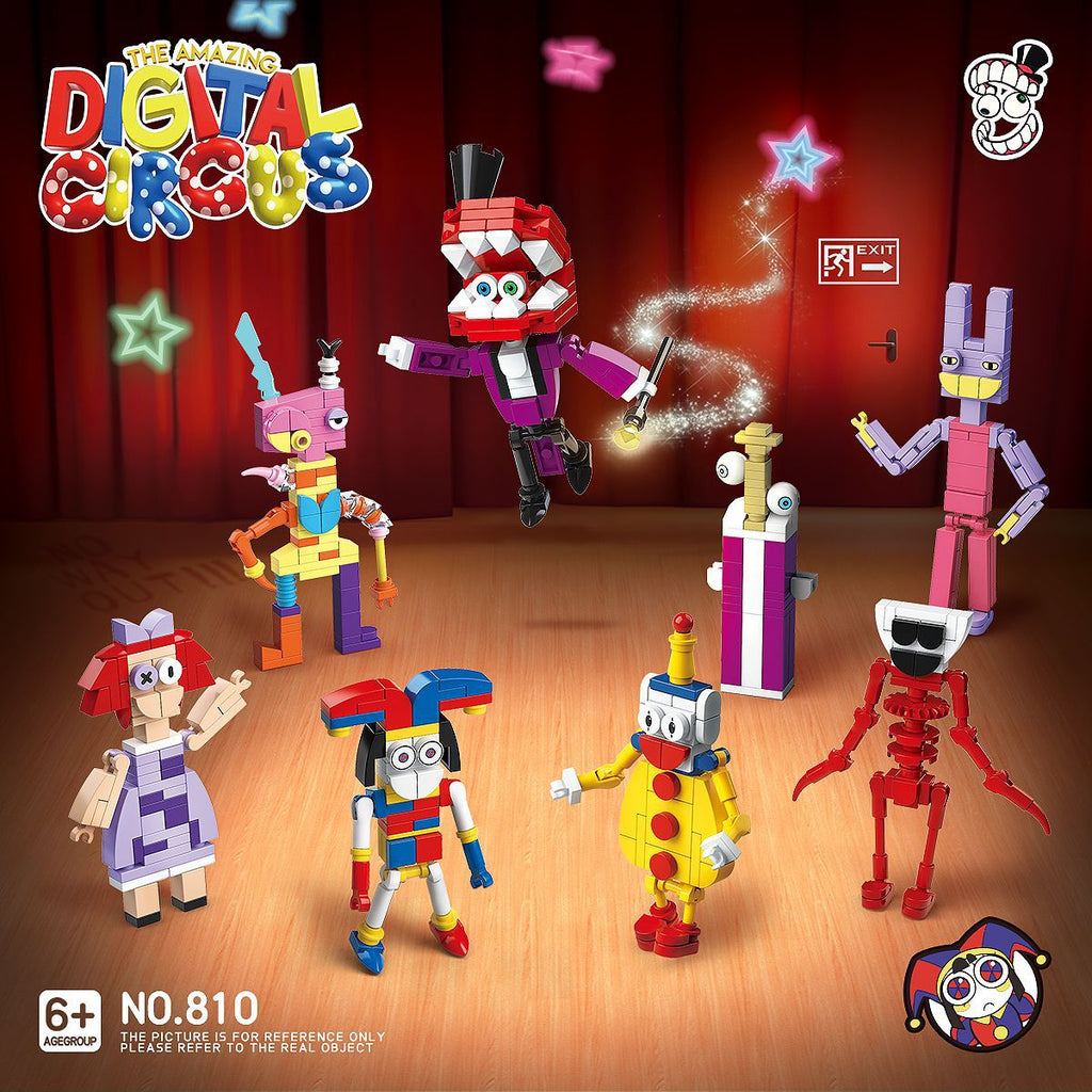 The Amazing Digital Circus Figure Building Blocks Linoos