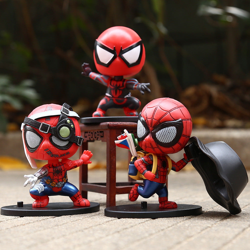Superhero Spider-Man Cute Ornament 3pcs