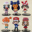 Pokemon Ash & Girl Trainers Cute Ornaments 6pcs