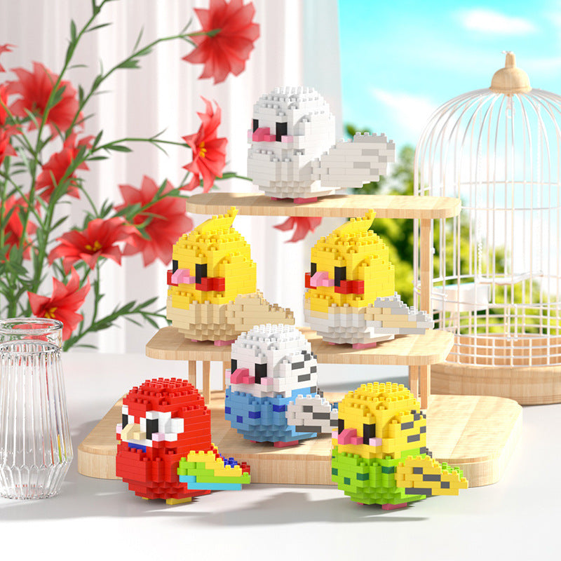 Animal Series Cartoon Cute Bird Building Blocks