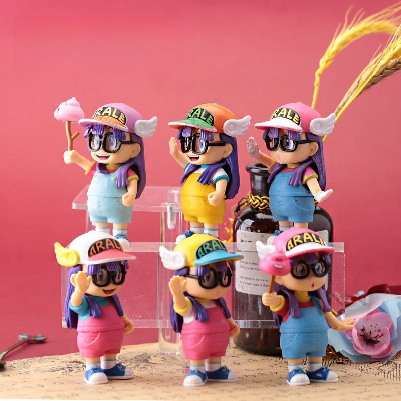 Dr. Slump Arale Cute Ornaments 6pcs