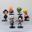 One Piece Fighting Stance Cute Figures 6pcs