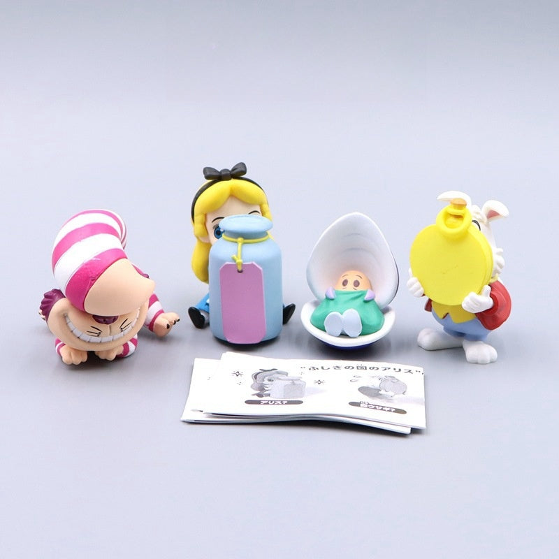 Alice in Wonderland  Peekaboo Cute Ornament 4pcs