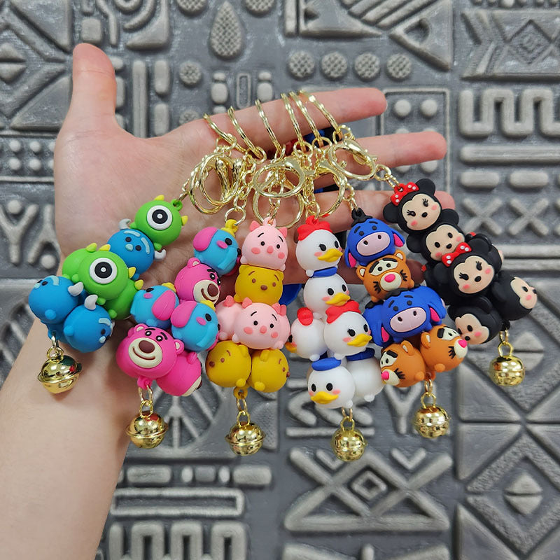 Cartoon Series Popular Characters Jenga Cute Keychain